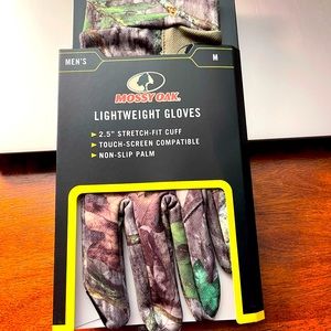 Mossy Oak Lightweight Gloves / Camo / Size Medium